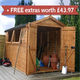10 x 6 Waltons Groundsman Tongue and Groove Apex Garden Shed