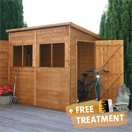 Waltons Tongue and Groove Pent Garden Shed