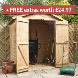 Waltons Mini Tongue and Groove Apex Wooden Shed