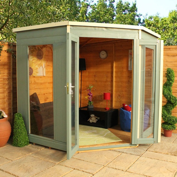 7 x 7 Waltons Premier Corner Summerhouse