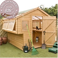 Waltons Tongue and Groove Double Sided Garden Potting Shed