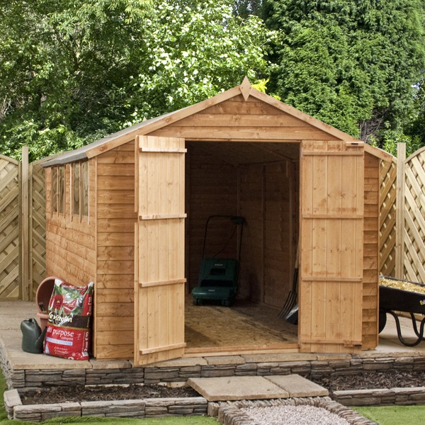  Sheds | Wooden Sheds | 10 x 8 Waltons Overlap Apex Wooden Shed