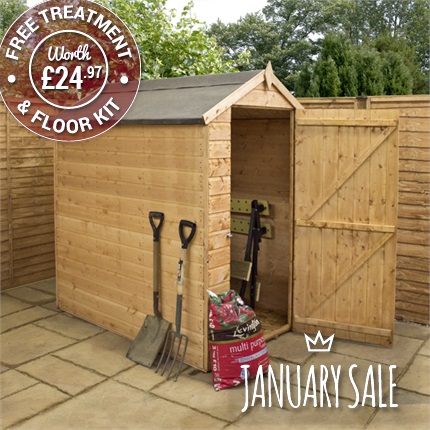 Waltons Windowless Tongue and Groove Apex Wooden Shed