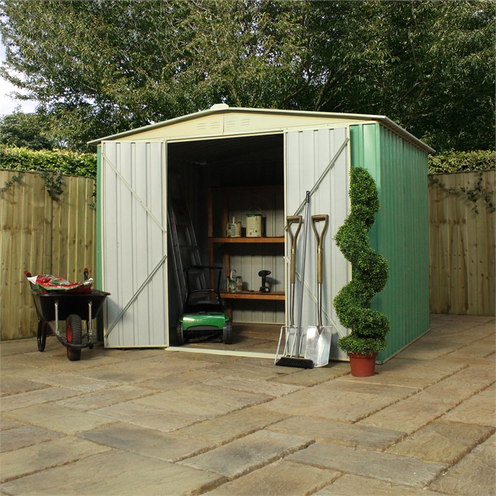 Home | Garden Sheds | Metal Sheds | 8 x 6 Waltons Apex Metal Shed |