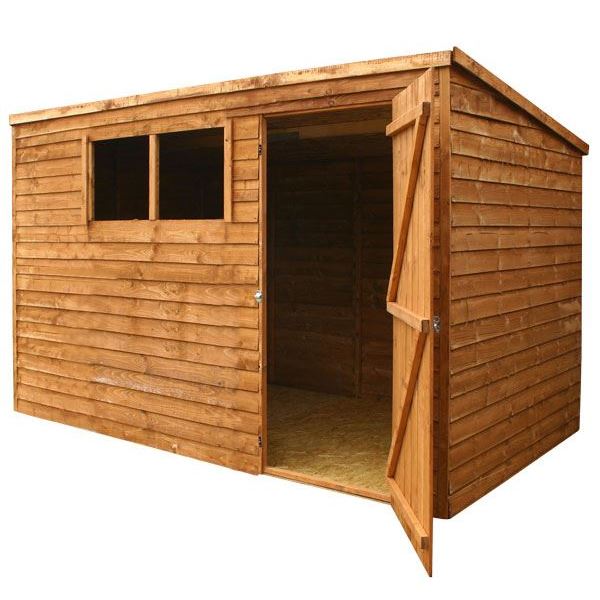 10 x 6 Waltons Overlap Pent Wooden Shed