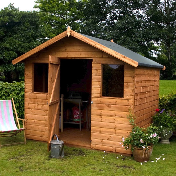  Wooden Sheds | 6 x 8 Waltons Tongue and Groove Apex Garden Shed With