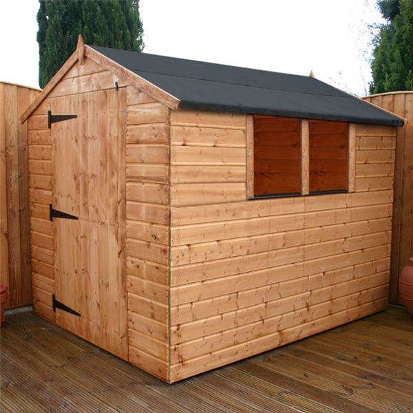 Waltons Tongue and Groove Large Door Apex Wooden Shed
