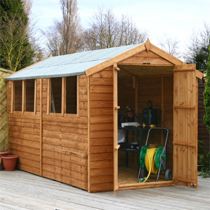 ... Sheds | Wooden Sheds | 10 x 6 Waltons Overlap Apex Wooden Shed